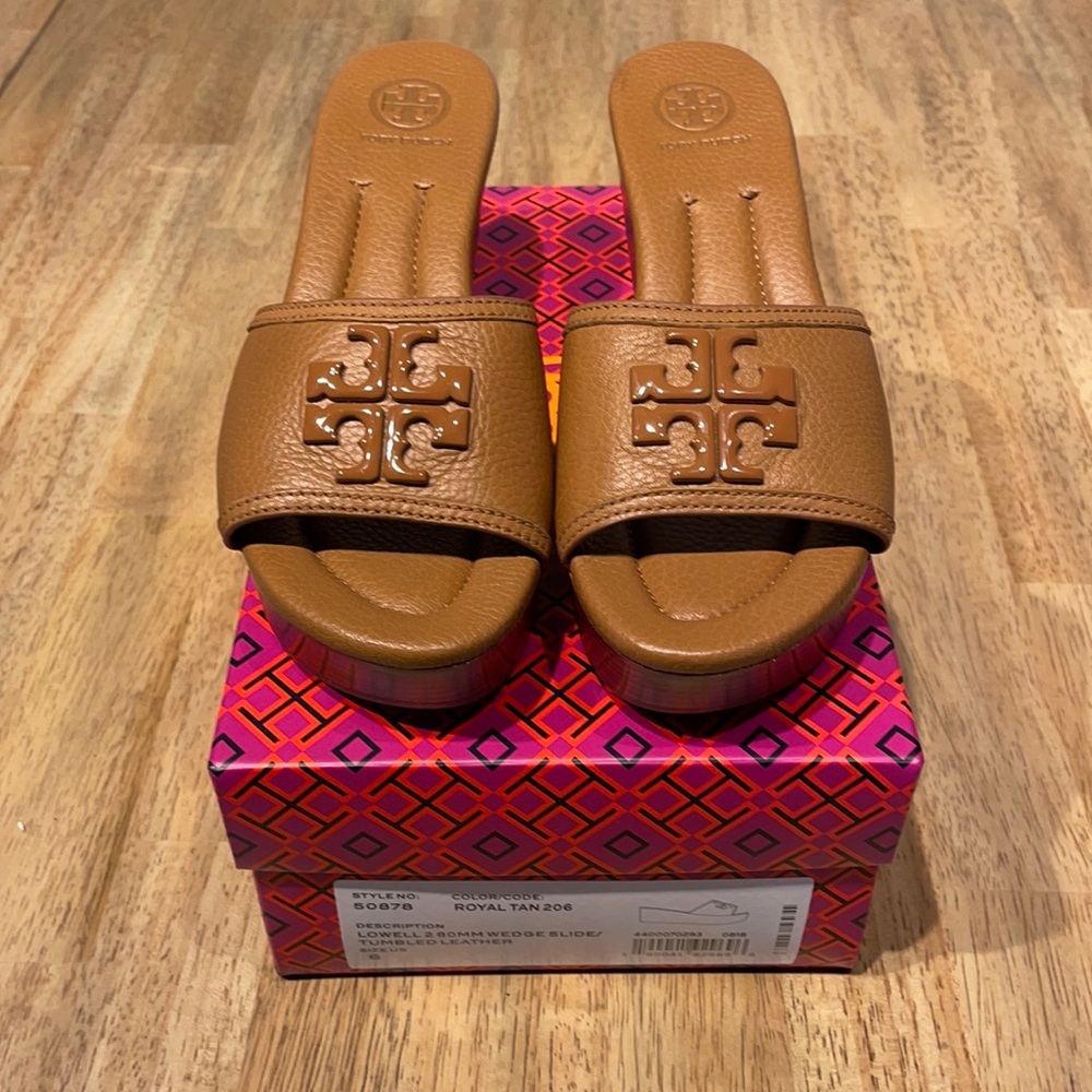 Tory Burch ‘Lowell 2’ 80mm wedge slide NEW